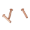 100 Pcs 5/64inch x 25/64inch Round Head Copper Solid Rivets Fasteners 7