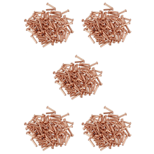 100 Pcs 5/64inch x 25/64inch Round Head Copper Solid Rivets Fasteners