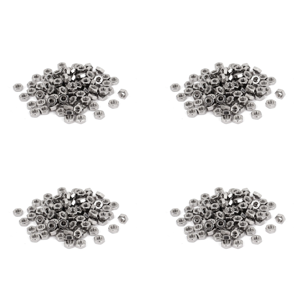 Metric M3 Hex Nuts 304 Stainless Steel Fastener Din934 100Pcs 4712751217519
