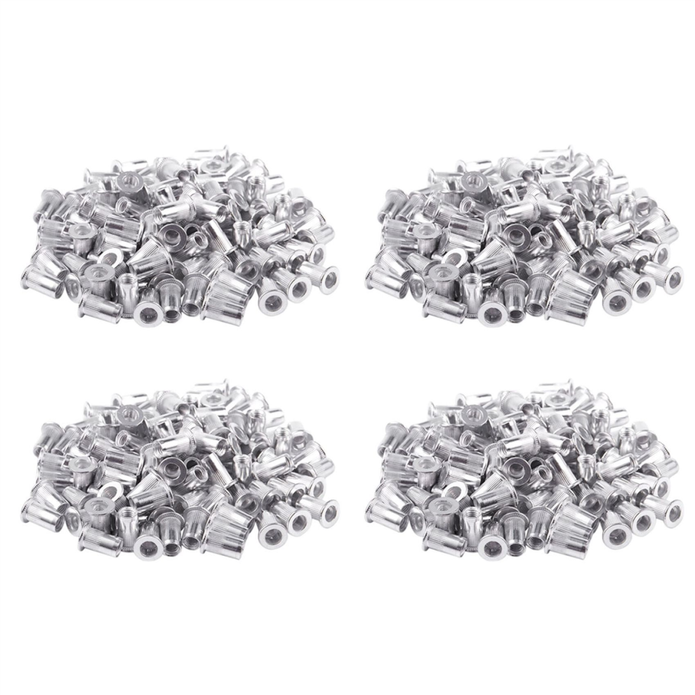 M5 Aluminium Threaded Rivnuts Flat Head Rivet Nuts 100Pcs 4712751217281