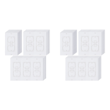 20Pcs Wall Insulation Outlet Insulators Sealers for Light, Switch