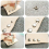 100 pcs DIY Rivet Rivet Rivet Metal Conseil - Argent 5