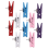 Push Pins with Wooden Clips for Cork Boards Multicolor 20pcs 2