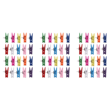 Push Pins with Wooden Clips for Cork Boards Multicolor 20pcs