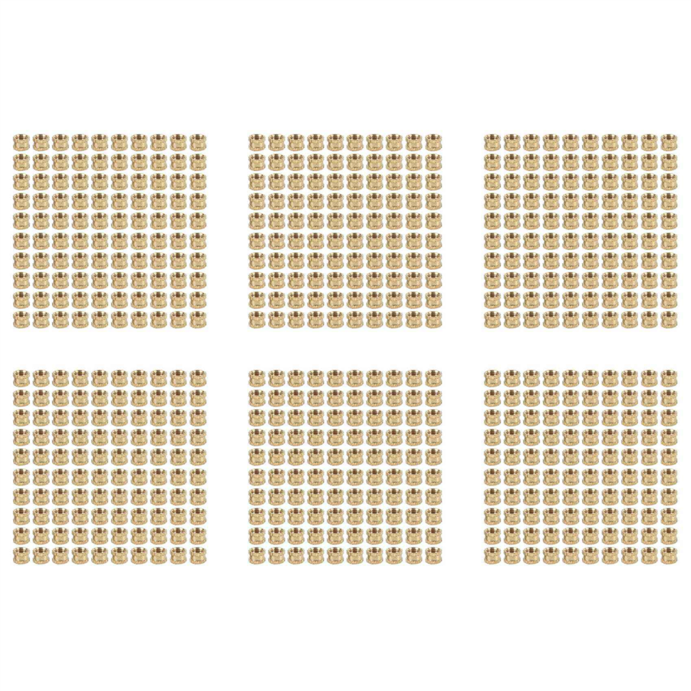 M3 X 3Mm Thread Brass Knurled Threaded Insert Embedment Nuts 100Pcs 4712751217236