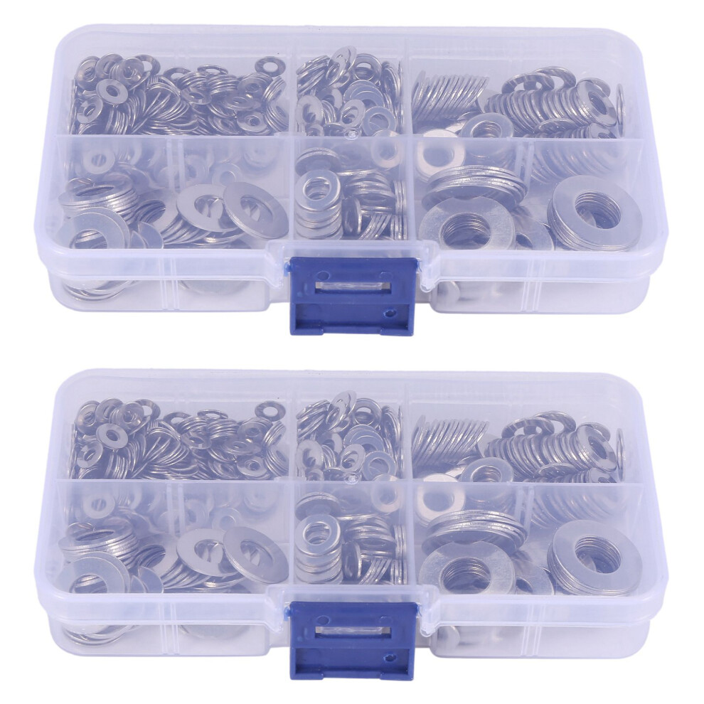 660 Pcs/Set M3 M5 M6 M8 M10 Washer Spacers Stainless Steel Kit 4712751202720