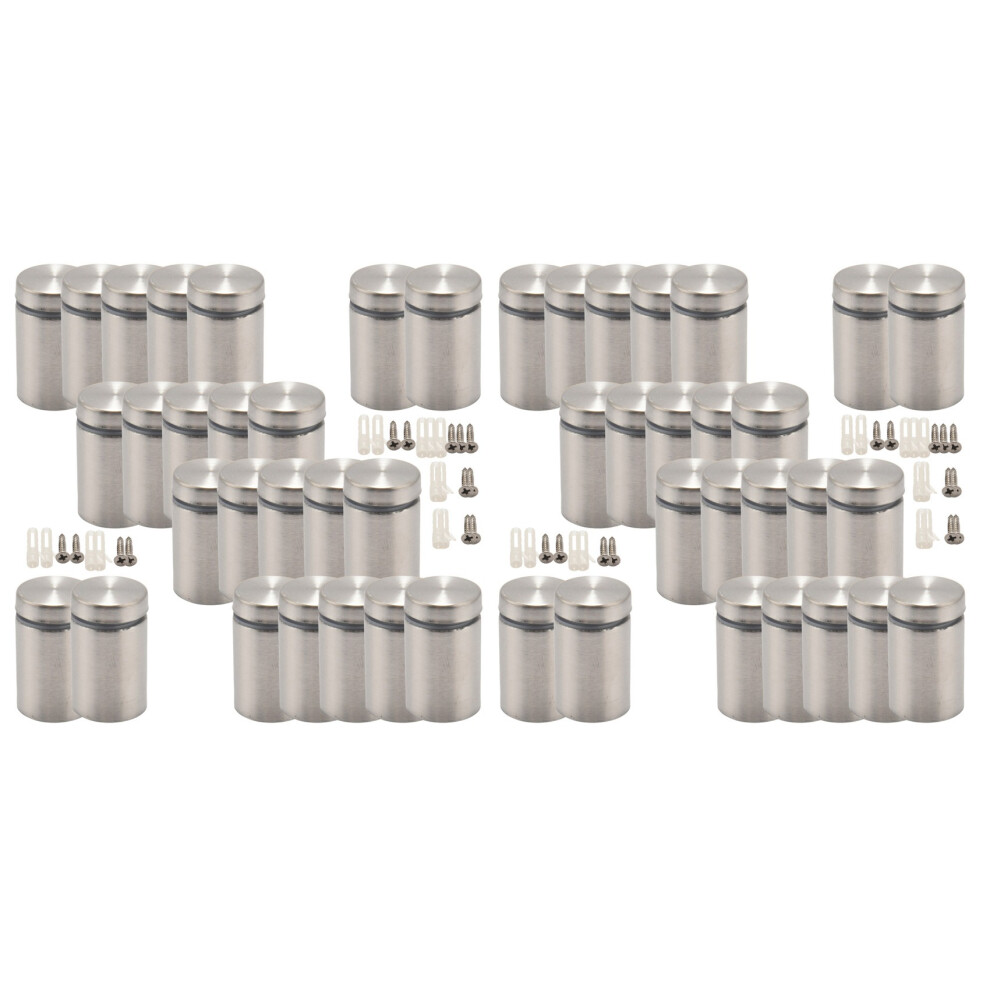 24Pcs 3/4 x 1 Inch Sign Holders Standoff Screws Wall Stainless Steel-image-OPC-PJ92Y79-NEW