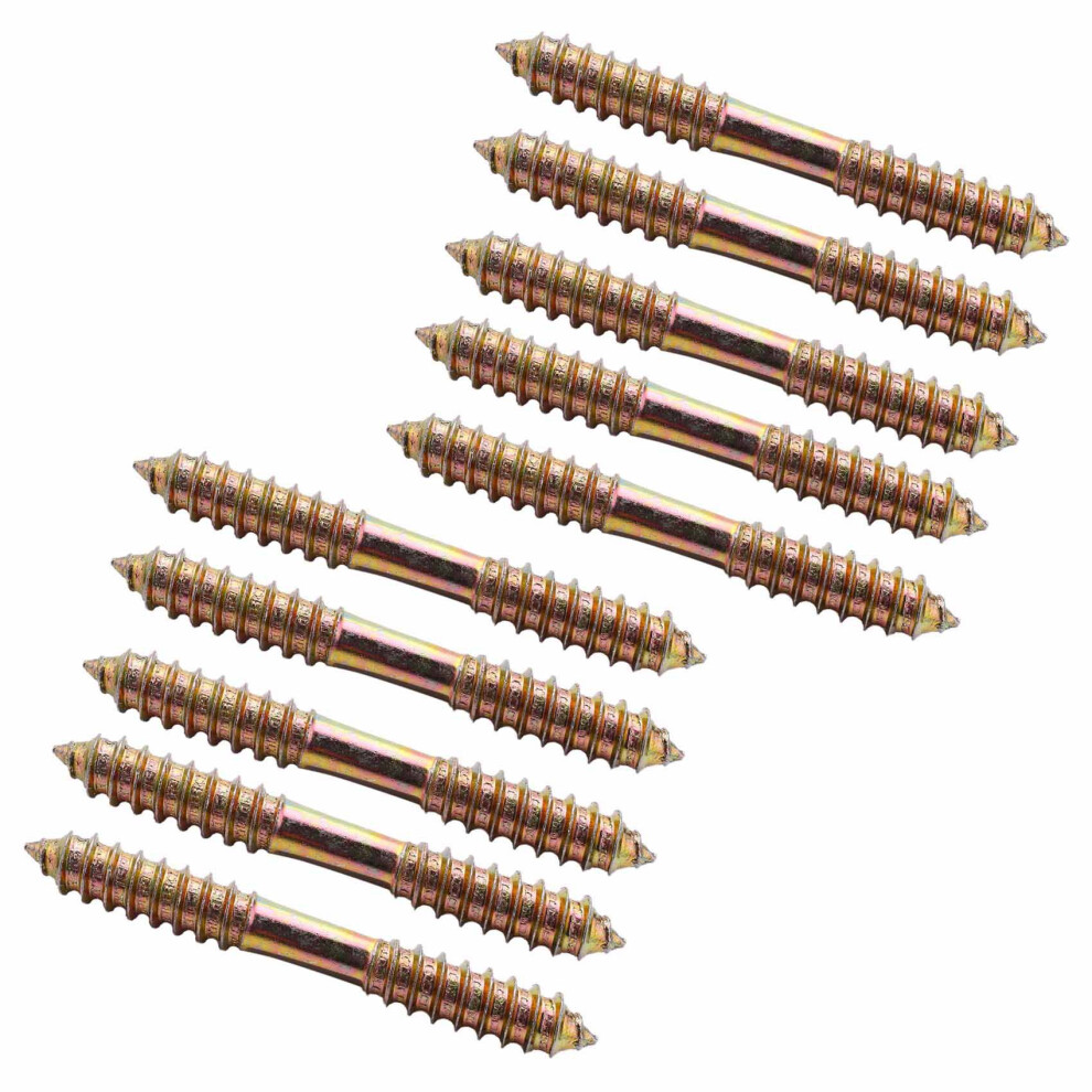 M8 x 70mm Double Ended Wood to Wood Furniture Fixing Dowel Screw 5Pcs-image-OPC-PJ92Y7Q-NEW