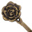 2Pcs Metal Rose Flower Curtain Tie Back Tieback Holders Wall Decor 6
