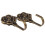 2Pcs Metal Rose Flower Curtain Tie Back Tieback Holders Wall Decor 2