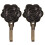 2Pcs Metal Rose Flower Curtain Tie Back Tieback Holders Wall Decor 4