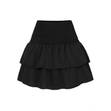 (XS, Black) 2023 Hot Selling Womens Sexy Skirt Pleated Ruffle Printed Fashion Vintage Skirt For Ladies Vestido De Mujer Medio
