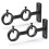 Curtain Rod Bracket, 2Pcs Double Curtain Rod Holder, Double Rod 2