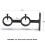 Curtain Rod Bracket, 2Pcs Double Curtain Rod Holder, Double Rod 3