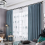 Curtain Rod Bracket, 2Pcs Double Curtain Rod Holder, Double Rod 3