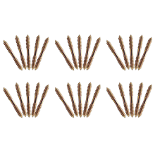 M8 x 70mm Double Ended Wood to Wood Furniture Fixing Dowel Screw 5Pcs