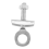 2 Pcs Silver Tone Metal Diamond Back Burly Donut Chain Tensioner 4