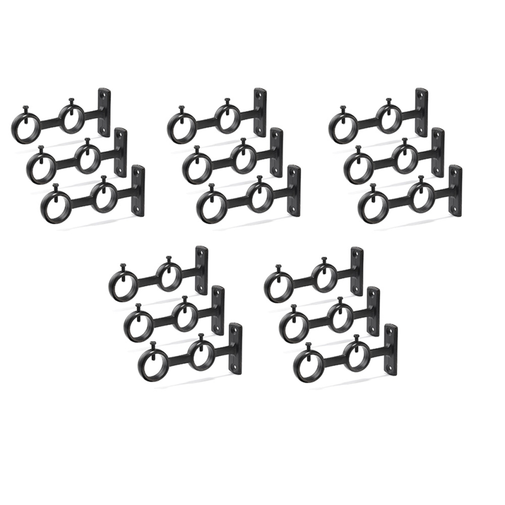 Curtain Rod Bracket, 3Pcs Double Curtain Rod Holder-image-OPC-PJ92YTM-NEW