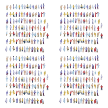 New 100pcs Painted Model Train People Figures Scale N (1 to 150)