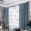 Curtain Rod Bracket, 3Pcs Double Curtain Rod Holder 6