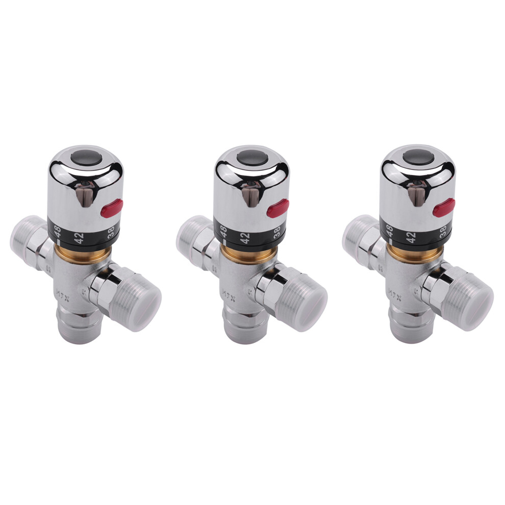 Copper 3-Way Thermostatic Mixing Valve 3/4 Inch Solar Water Heater 4712751207909