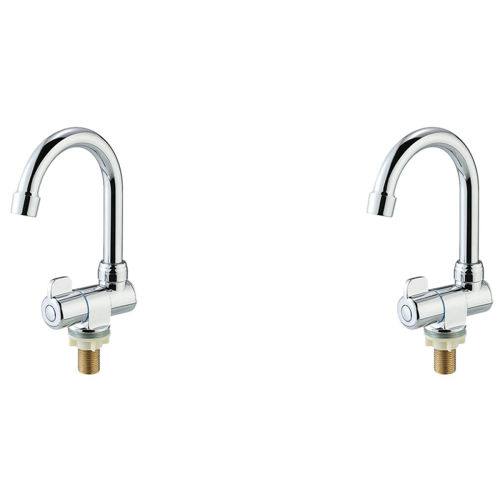 2X Copper Basin Faucet Cold Kitchen Tap for Marine Boat Deck