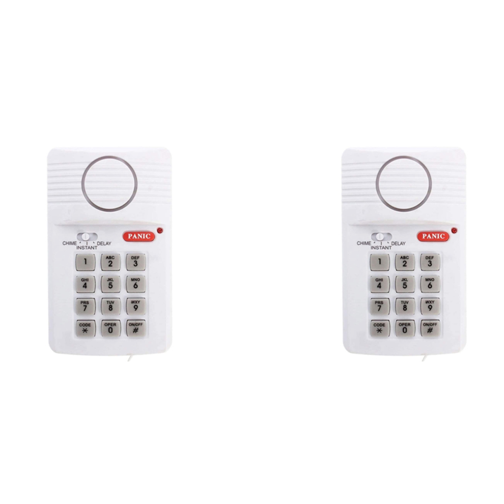Loud Wireless Door Alarm Security Pin Panic Keypad For Home Office 4712751219919