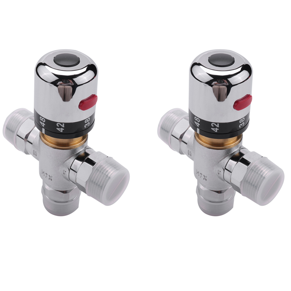 Copper 3-Way Thermostatic Mixing Valve 3/4 Inch Solar Water Heater 4712751207893