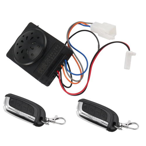 36V-72V Electric Scooter Alarm System Dual Remote Control Alarm 2