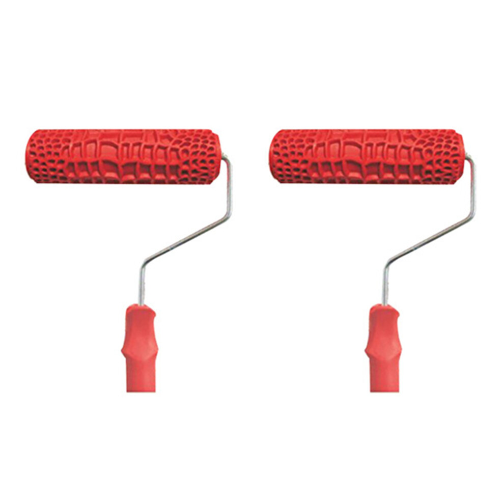 7 Inch Embossed Crocodile Skin Painting Roller With Handle 4712751225880