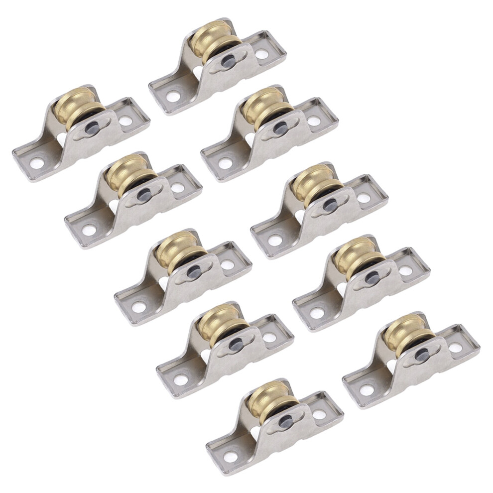1,6Cm Dia Einzel Roller Fensterfluegel Pulley Tueren Rad Silber+Gold 4712751224791