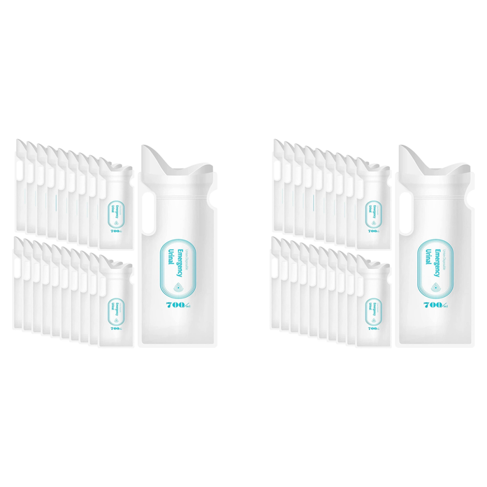 20PCS Disposable Urine Bags, 700ML Urine Bags for Man, Women