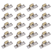 1,6cm Dia Einzel Roller Fensterfluegel Pulley Tueren Rad Silber+Gold