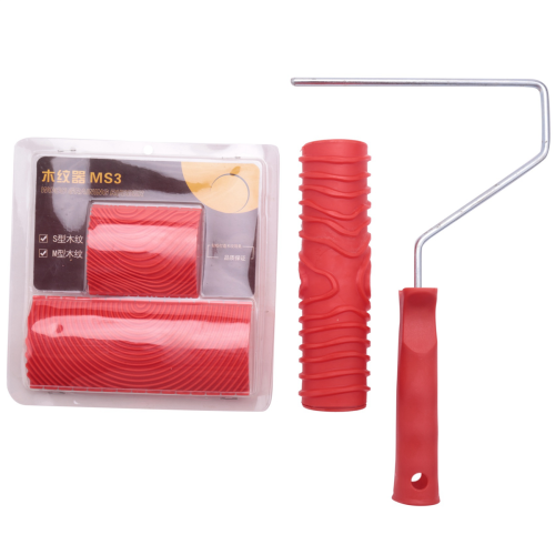 7 Inch Empaistic Pattern Roller + 2 PCS Wood Graining Painting Tool 2