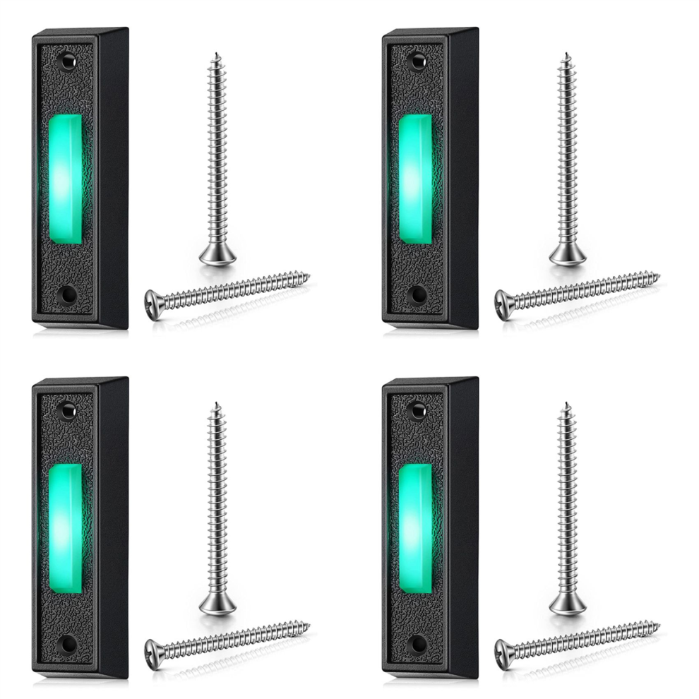 1Pcs Wired Doorbell Button With Led Light, Replacement Of Doorbell 4712751221882