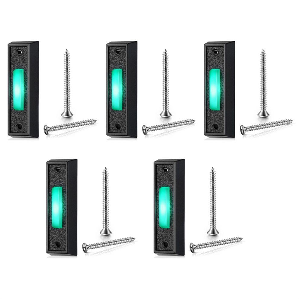 1Pcs Wired Doorbell Button With Led Light, Replacement Of Doorbell 4712751221899