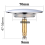 Bath Plug with Universal Fit - Rustproof Bathtub Plug 4