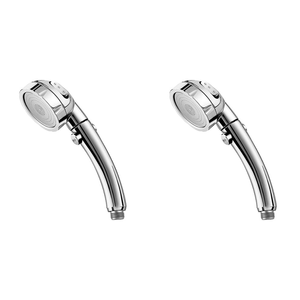 Handheld Showerhead On/Off Full Shutoff Push Button Angle-Adjustable 4712751223282
