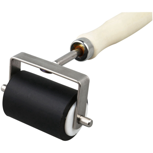 5cm Heavy Duty Hard Rubber Roller Printing Inks Art Craft Tool 2