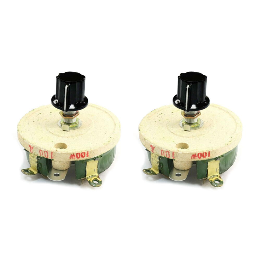 100W 100 Ohm Ceramic Wirewound Potentiometer Rotary Resistor Rheostat 4712751261239