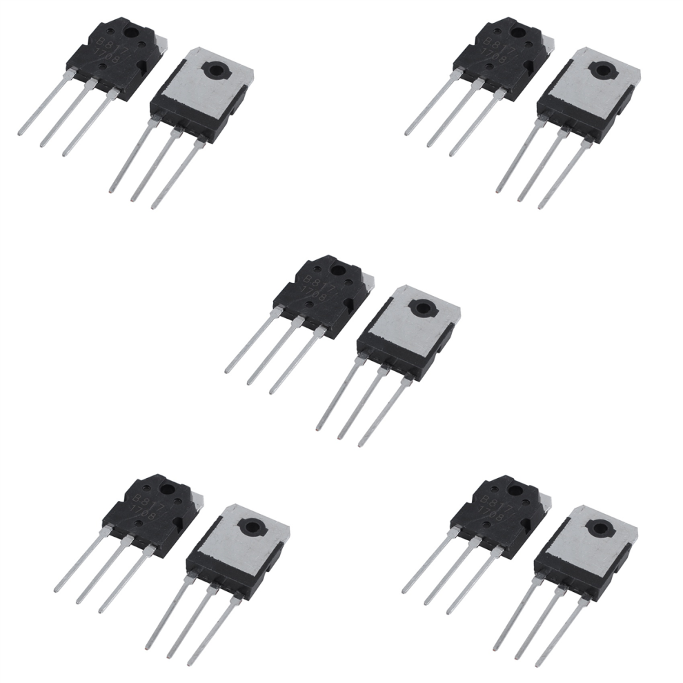 2 Transistores De Silicona - D1047 + B817, 200V, 12A 4712751228584
