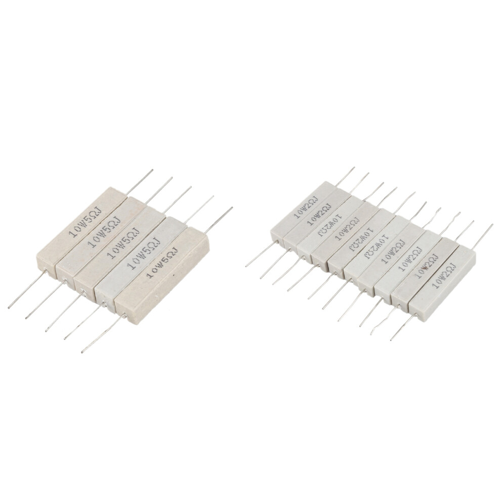 5Pcs Wirewound Ceramic Cement Resistor 5 Ohm 10W Watt 5% 4712751261833