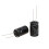 10Pcs black 2200uF 25V Aluminum Electrolytic Capacitors 6