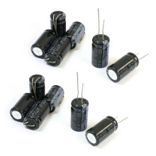 6 Pcs 4700uF/25V Radial Leads Aluminum Electrolytic Capacitor