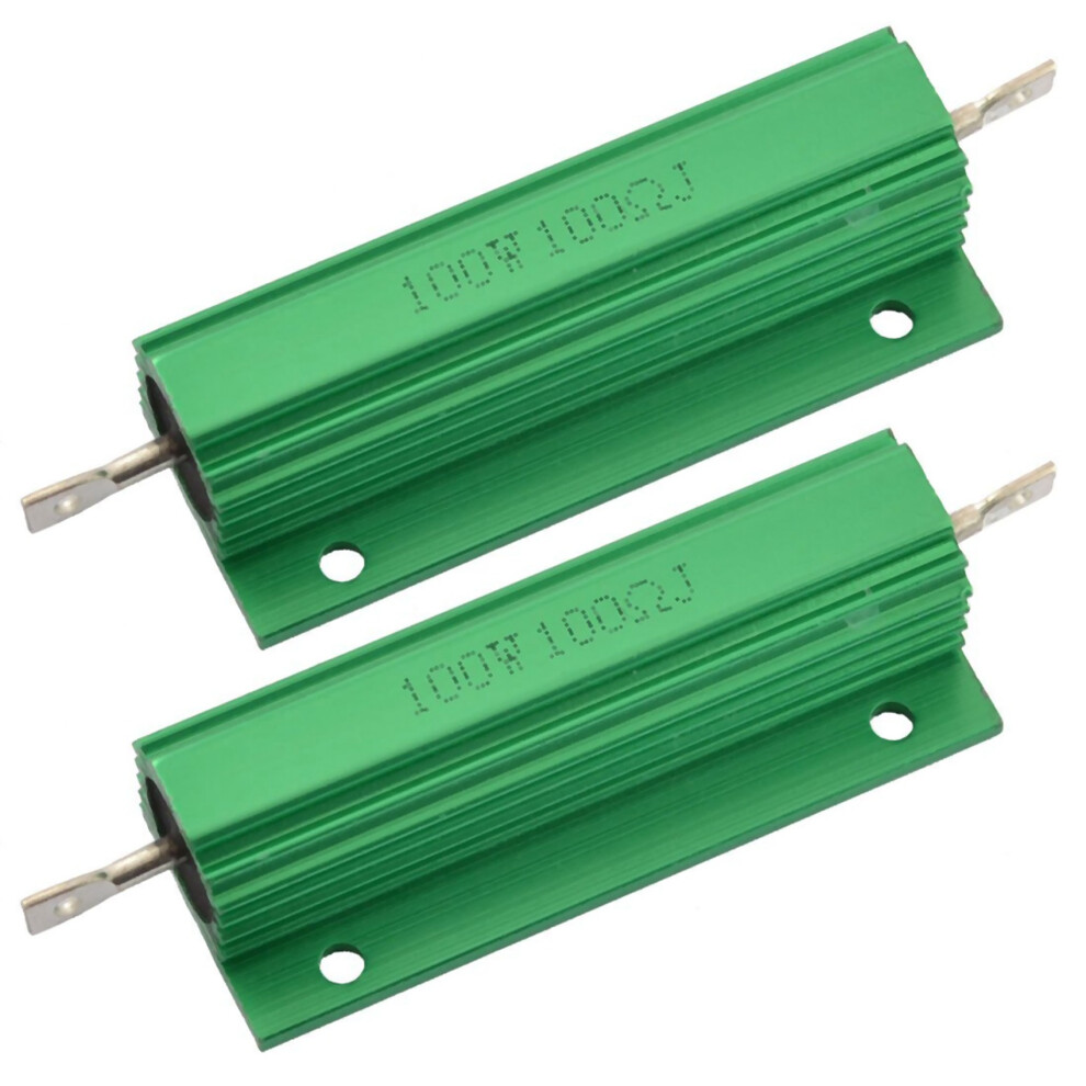 Aluminum Shell 100W Watt 100 Ohm Wirewound Power Resistor 4712751261956