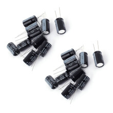 10Pcs 25V 2200UF Through Hole Electrolytic Capacitor 13x20mm