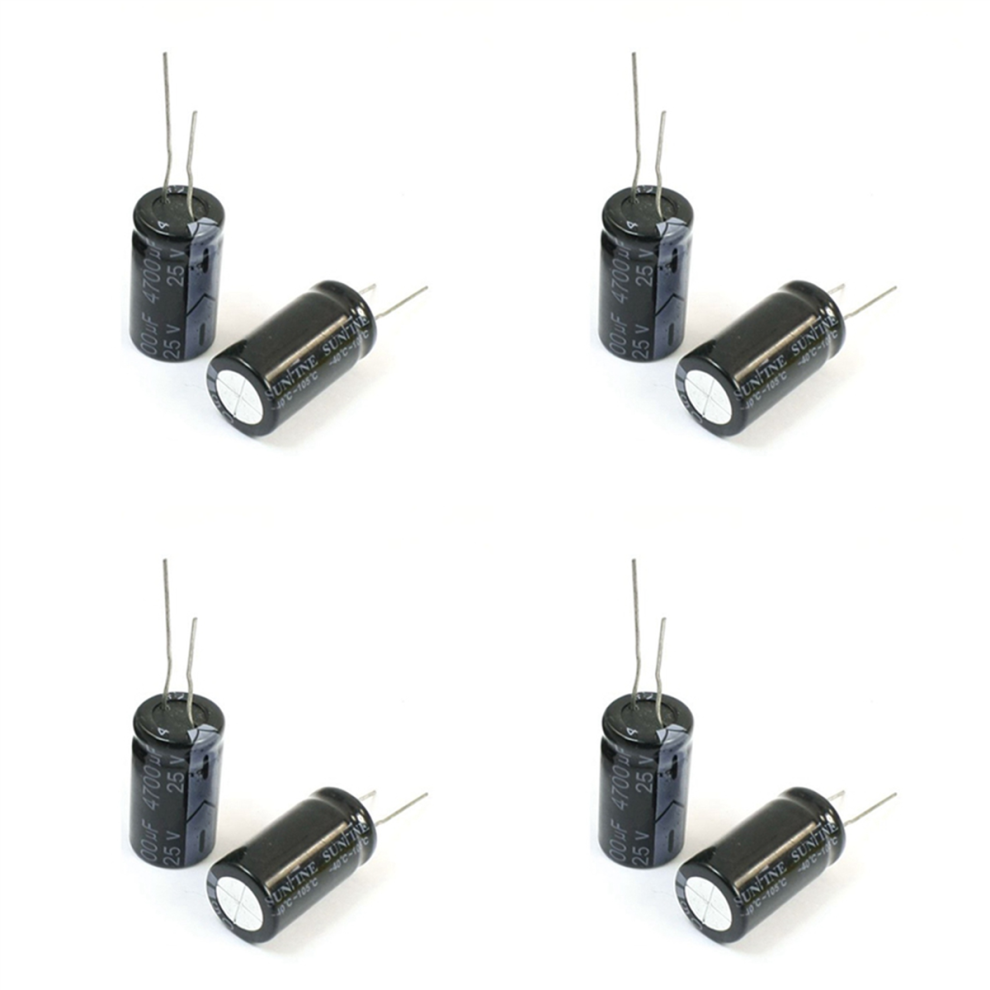 6 Pcs 4700Uf/25V Radial Leads Aluminum Electrolytic Capacitor 4712751263011