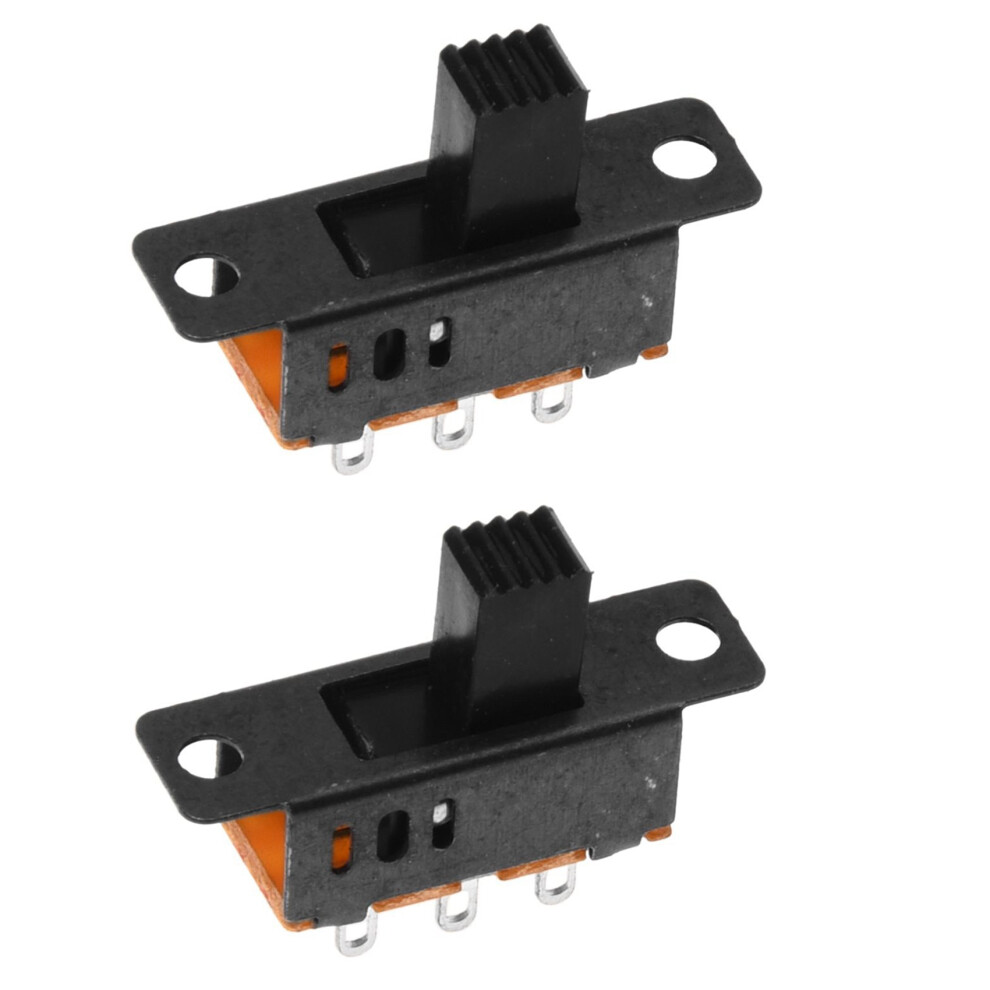 10x DC 0.5A 50V 3 Position 2P2T DPDT Panel Mount Slide Switch SS23D32
