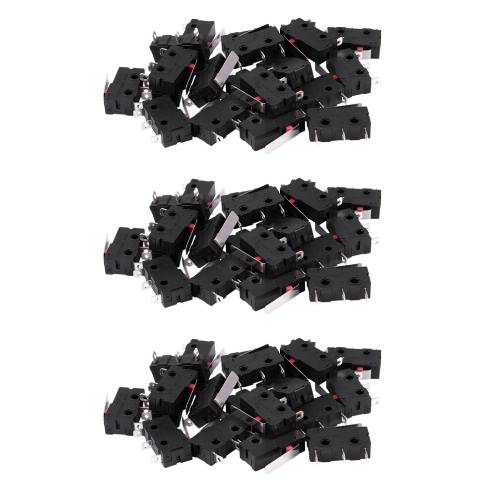 20Pcs Ac 125V 250V 5A Spdt 3-Pin Micro Limit Switch Black+Silver 4712751267750