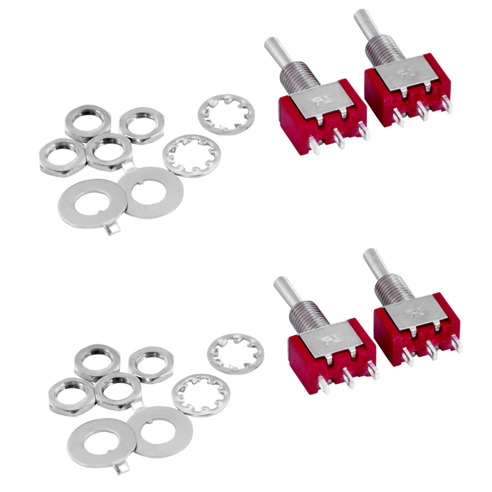 2 Pcs Ac 250V 2A 120V 5A On/Off/On 3 Position Momentary Toggle Switch 4712751267460